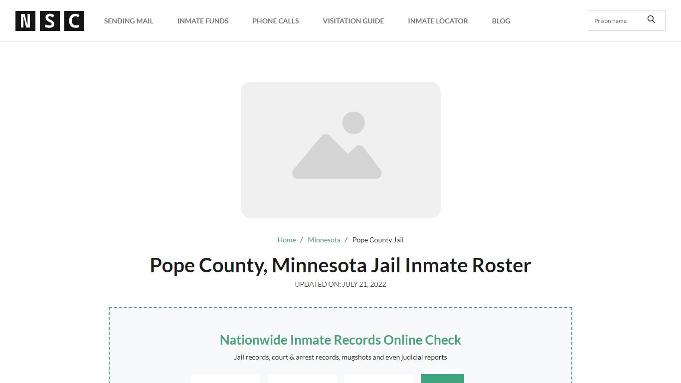 Pope County, Minnesota Jail Inmate Roster - Nationwide Inmate Lookup ...